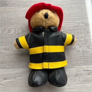 Vintage 1994 Dankin Fireman Teddy Bear Plush Toy 8”